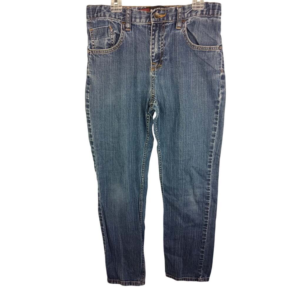 Tony Hawk Dark Wash Blue Young Men's Boys Straight-Leg Jeans 16